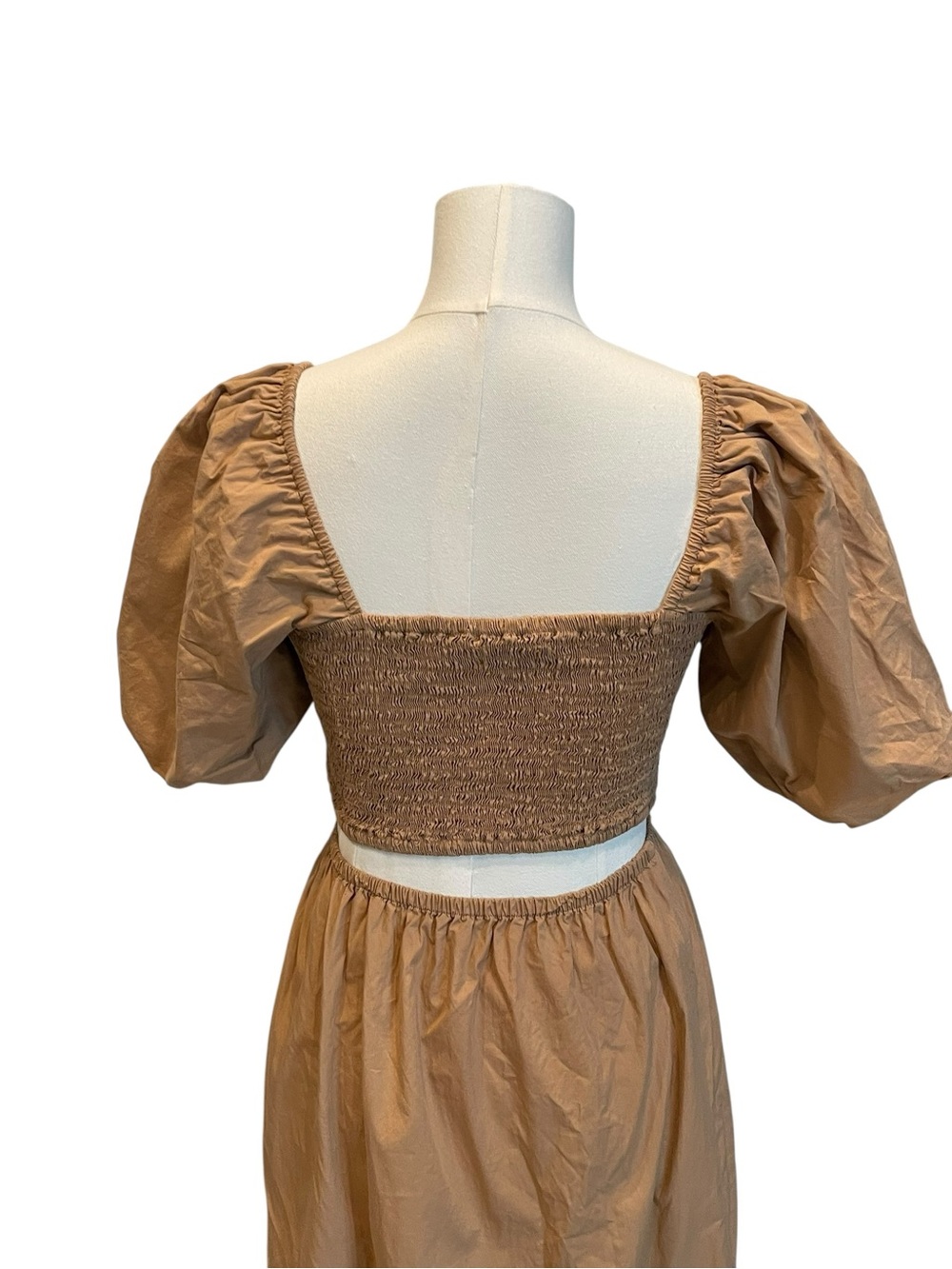 Faithful the brand Smocked Cut-Out Midi Dress XS - Picture 7 of 10